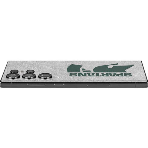 Michigan State University Spartans Half Logo Galaxy Skins